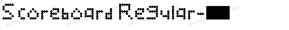 Scoreboard Regular字体转换